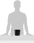 Novelty Majestic Full Depth Round Cylinder Pot, Glossy Black, 6-Inch (10068)