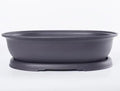CZ Grain Giant 18 Inch Oval Bonsai Pot and Drip Tray - Biggest Bonsai Display Pot on The Internet (1 Pot)