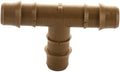 Netafim 17mm Techline Insert Tee - Drip Irrigation Barbed Tee Connector (100 PCS) | Compatible with 1/2" Drip Line Tubing | Easy Install | Precision Garden Watering (00135-000870)