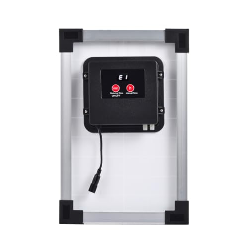 Solar Powered Drip Irrigation Kit with 7 Timer Modes for 30 Pots, IP65 Self Watering Solar Auto Irrigation System Greenhouse Watering Systems for Indoor Outdoor