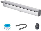 Waterfall Spillway for Indoor/Outdoor Decorative,Waterfall Spillway Kit - Flexible Tube & Connector for Koi Ponds Back Inlet & Fountain Spray Perfect for Water Features & Garden Landscaping