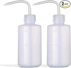 DONSTRAW Wash Bottle 2pcs 250ml/8oz Safety Bottles Watering Tools, Economy Plastic Squeeze with Narrow Mouth Scale Labels for Medical Succulent Cleaning Washing