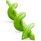 Green Garden Auger Drill Bit for Planting, 3.5"x16" Post Hole Digger & Bulb Planter Tool, Fits 3/8" Hex Drive Drill, for Seeds, Flowers, Tree Roots, Fence Posts and so on