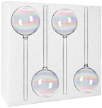 4 Pcs Iridescent Glass Plant Watering Globes - 9 Inch Self Watering Planter Insert | Plant Watering Devices | Plant Watering Bulbs for Indoor and Outdoor Plants Accessories.