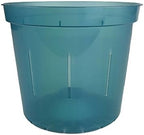 rePotme Slotted Clear Orchid Pots Growers Assortment (8 pots - 2 Each, Blue Sapphire)