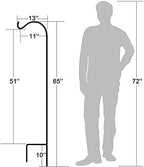 BEAU JARDIN 4 Pack Solid Shepherds Hook 65in Tall One Piece Structure No Assembly Required 1/2in Thick Heavy Duty Shepards Hook for Bird Feeders Pole Garden Outdoor Plants Lanterns Wedding Metal