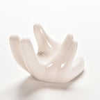 3 Pack Air Plants Holders Ceramic Mini Hand Shape Stand Tillandsia Holder Small Container Pot Hand Shape Small Container Airplant Display Container Pot Plant Decorative Home Decor