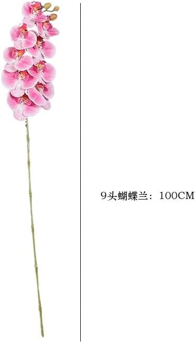 Artificial Phalaenopsis Orchid Realistic Faux Flower for Home Decoration, Hallway, Dining Table, and Living Room(7-headWhite)
