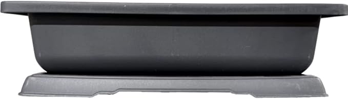 CZ Grain Heavy Duty Outdoor Bonsai Pot - 18in Pot w Drain Holes and Tray for Handling The Outdoor Weather