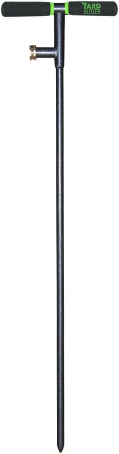 Yard Butler Aerator & Irrigator Bundle, IBDB-1 - Lawn Care Tool for Aerating - Long-Handled - Power-Coated Steel Construction - Comfortable Cushioned Handles Garden Tool - Easy to Use