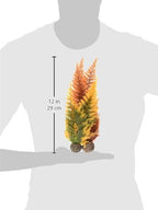 biOrb Winter Fern Plant Set, Colorful and Durable, Fern Inspired Aquarium Decorations, Green and White