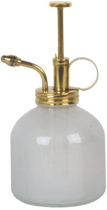 Modern Sprout Plant Mister, 8 oz Indoor Watering Can, Aesthetic Plant Sprayer & Water Mister Spray Bottle, Garden Watering Can for Seed Starting, Vintage-Inspired Gift for Green Lovers - White