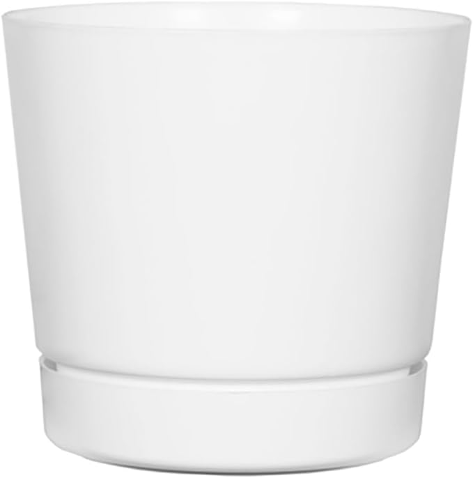 Novelty Majestic Full Depth Cylinder Pot, Glossy White, 10-Inch (10102)