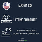 Kink Control Plus Water Hose 100ft - High Burst Strength and Superior Flexibility Garden Hoses, Outdoor Hose with Kink Resistance, Triple Frame Technology, Made in USA