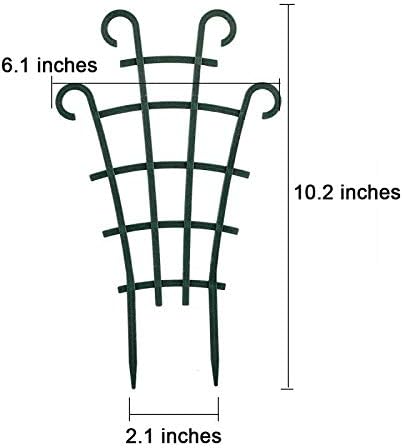 UWIOFF Trellis for Potted Plants, Stackable Small Indoor Plant Trellis for Climbing Plants Outdoor for Vine Ivy Hoya Houseplants Flower Plant Support, 4 Pack