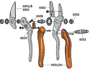 Loewe 6104 Anvil Shears 6,104, for bigger hands, ergonomic handle