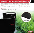 TABOR TOOLS 60 Ft Terrace Board, 5 Inch High, 0.04" Inch Thin, Landscape Edging Coil, Grass Barrier, Bender Board, Garden Liner, ES24. (Black)