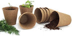 Daniel's Plants 3" Naked Pots | Natural Plantable Seed Starter Pots | OMRI-Listed Biodegradable for Seedlings | Enhanced Drainage & Aeration | Earth Friendly - Peat Free (3 Inch Round - 60 Pack)
