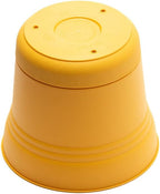 Bloem Saturn Planter w/Saucer (SP1023), Earthy Yellow, 10"