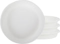 The HC Companies 10 Inch Classic Round Plant Saucer, Lightweight UV-Resistant Plastic Outdoor & Indoor Flower Pot Tray, 4-Pack Plant Pot Trays for Garden & Home Decor, White