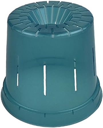 rePotme Slotted Clear Orchid Pots Growers Assortment (8 pots - 2 Each, Blue Sapphire)