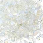 YATOJUZI Opal Aquarium Gravel Rocks Bulk Wholesale Tumbled Crystals Stones Chips Crushed Reiki Energy Balancing Gemstones for Planters Vase Filler Fountain Fish Tank Potted Decor 0.44LB
