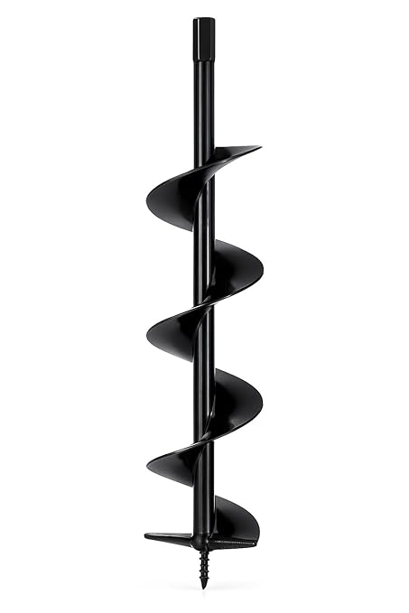Bulb Planter Tool, 2.36 x 31.5 Heavy-Duty Garden Auger Drill Bit for Planting, Tungsten Carbide Ground Hole Digger, Bulb Planting Auger for Drill & Cordless Garden Drill