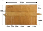 Bonsai Storage Package Roll Bag Garden Repair Tool Pliers Scissors Genuine Leather Tool Set Case Storage Bags