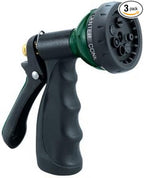 3-Pack Orbit Compact 7-Pattern Zinc Pistol Hose Spray Nozzle 58329