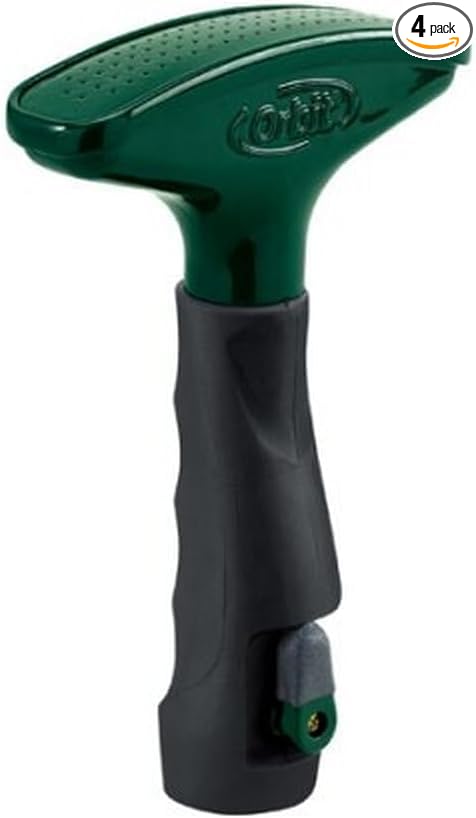 4-Pack Orbit Metal Fan Spray Garden Hose Water Nozzle - Lawn Watering Nozzles - 58297N