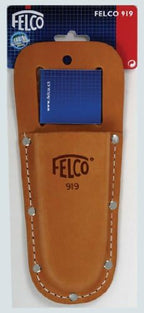 Felco Leather Holster (F 919) - Belt Mountable Tool Pouch for Pruning Shears or Construction / Utility Tools