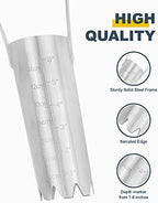 Bulb Planter Tool with 6 Inch Depth Measurment Tulip Bulb for Planting Tulip Daffodils Dahlias Garlics Bulbs Spring Fall Planting Handhold Planting Tool Garden Bulb Transplanter Hole Digger