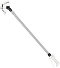 RESTMO 36”-60” Metal Watering Wand, Long Telescopic Tube | 180° Adjustable Ratcheting Head | 7 Spray Patterns | Flow Control, Perfect Garden Hose Sprayer to Water Hanging Baskets, Shrubs, White
