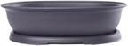 CZ Grain 14 Inch Oval Bonsai Pots and Drip Tray - Heavy Duty Display Pots (1 Pot) - Ideal for Indoor or Outdoor Bonsai - Large Display Planters - Plants, Bonsai, Herbs