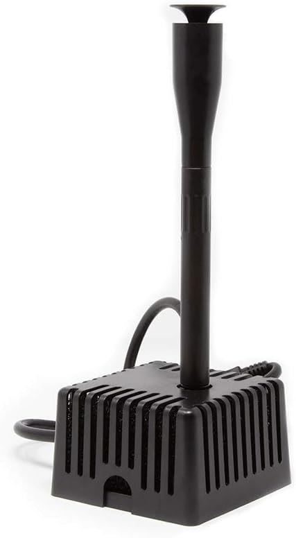 Beckett Corporation CGFK60 7207210 120 GPH 5 Watt Container Fountain Pump Kit for Patio Ponds, Container Fountains, Indoor and Outdoor Fountains, Black