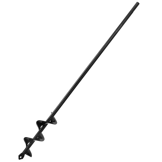 Auger Drill Bit for Planting Ruooson 1.6X17.5 in Garden AugerSpiral Drill, Easy Planter Rapid Planter Plant for 3/8" Hex Drive Drill <1Pcs>.