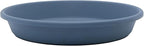 The HC Companies Flower Pot Saucers - Plastic Plant Saucer for Outdoors & Indoors - Traditional Design Plant Pot Trays for Water Drainage - Durable & Stylish Round Plant Tray (16-inch Slate Blue)