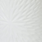 LA Jolie Muse Large Ceramic Planter with Stand Included,10 Inch Unique Modern White Plants Pot,Mid Century Indoor Planter with Wood Planter Holder with Drainage