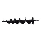 4-in Earth Auger Drill Bit, Garden Plant Flower Auger Rapid Planter Compatible Gas Powered Post Fence Hole Digger with 3/4 Shaft