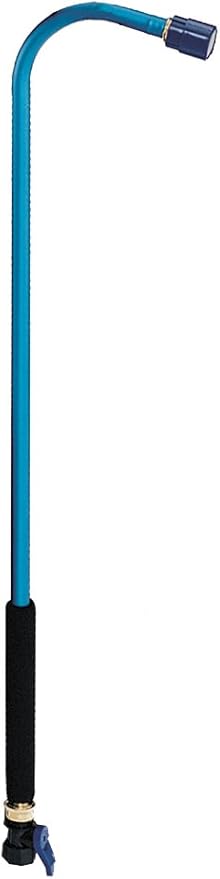 Dramm Sunrise Soft Rain Watering Spray Wand – 36” Long, Blue – Gentle Full-Flow Spray with Shut-Off Valve & 8” Foam Grip – Lightweight & Durable for Gardens, Hanging Baskets & Planters