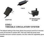 Hydroponics Growing System Kit,54 Plant Sites 2 Layers Food-Grade PVC-U Pipes Hydroponic Grow Kit Gardening System with Water Pump, Timer,Net Pots and Sponge for Vegetables,Fruits,Herb