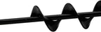 Garden Auger Spiral Drill Bit - Durable Auger Drill Bits Post Hole Digger Drills Bit for Tulips, Iris, Bedding Plants and Digging Weeds Roots - Non-Slip 1.57" x 8.65" HEX Shaft Black (4x22cm)