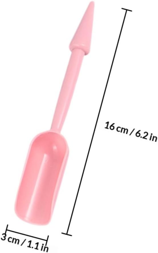 HEMOTON Succulent Planting Tool Set 20pcs (16cm Pink) Plastic Transplant Gardening Tools for Bonsai and Flowerpot Use Household Gardening Accessories