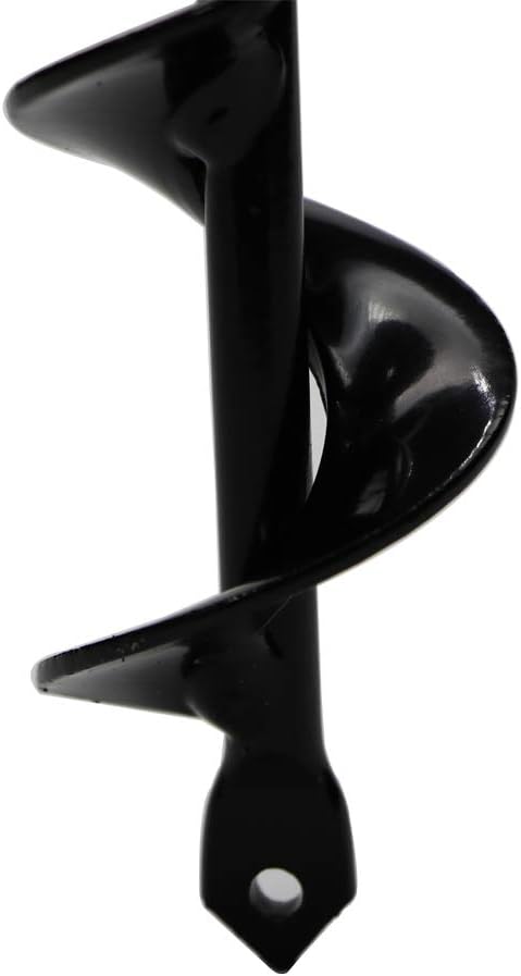 Garden Auger Spiral Drill Bit - Durable Auger Drill Bits Post Hole Digger Drills Bit for Tulips, Iris, Bedding Plants and Digging Weeds Roots - Non-Slip 1.57" x 8.65" HEX Shaft Black (4x22cm)