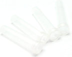 RuiLing 50pcs Transparent Flower Nutrition Tube Plastic Water Tube with Cap to Keep Flower Fresh for Wedding Event Arts Crafts Floral Hydroponic Container 72x18mm