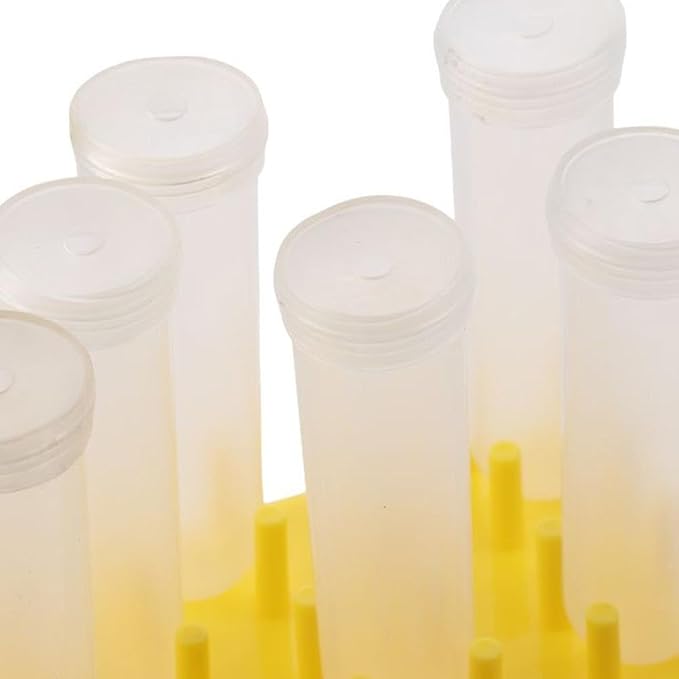 8 Pcs 50ml Floral Water Tubes with Stand Holder, Floral Nutrient Tube for Milkweed, Stem and Leaf Cuttings and Other Plants