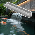 Waterfall Spillway for Indoor/Outdoor Decorative,Waterfall Spillway Kit with Pipe Connector for Easy Pond & Fountain Setup Leak Proof Design for Garden Water Features