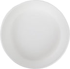 The HC Companies Flower Pot Saucers - Plastic Plant Saucer for Outdoors & Indoors - Traditional Design Plant Pot Trays for Water Drainage - Durable & Stylish Round Plant Tray (8-inch White)