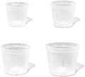 rePotme Orchid Pot Growers Assortment (4 Slotted Clear Orchid Pots - 1 Each of 3, 4, 5, 6 Inch) - Premium Orchid Planters, Orchid Pots with Holes for Repotting