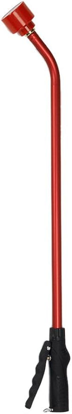 Dramm Touch-N-Flow Rain Wand – 30” Long, Red – Full Watering Flow with Trigger-Style Shut-Off Valve & Lock – High-Flow, Gentle Spray for Gardens, Hanging Baskets & Flowerbeds